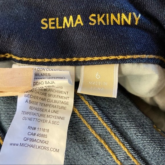 ππHPππ Michael Kors Selma Skinny Dark Wash NWT - Picture 3 of 8